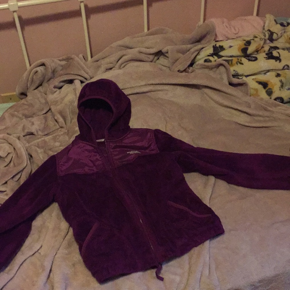 Dark purple. The North Face zip up